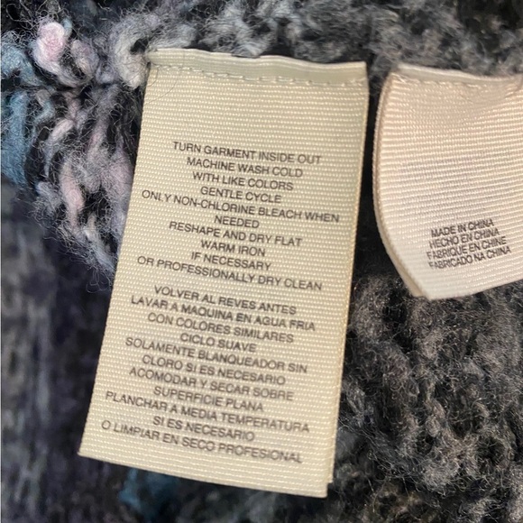 Rachel Roy mohair blend multicolor long open chunky cardigan kimono swea… - Picture 8 of 10